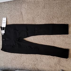 Distressed black jeans